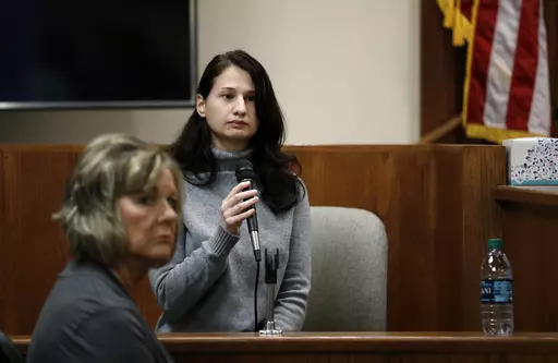 Gypsy Rose Blanchard takes the stand during the trial of her ex-boyfriend Nicholas Godejohn, Nov. 15, 2018, in Springfield, Mo. Blanchard, the Missouri woman who admitted to convincing her online boyfriend to kill her abusive mother after being forced to pretend for years she was suffering from leukemia, muscular dystrophy and other serious illnesses, said she has found a way to forgive her mother — and herself. But it has been a long journey from years of abuse and the darkest parts of her li