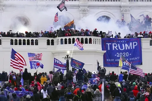 Rioters storm the West Front of the U.S. Capitol, Jan. 6, 2021, in Washington. (AP Photo/John Minchillo, File)
