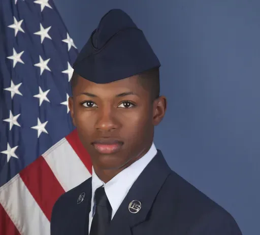 This photo provided by the U.S. Air Force, shows Senior Airman Roger Fortson in a Dec. 24, 2019, photo. (U.S. Air Force via AP)