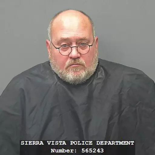 This 2016 photo provided by the Sierra Vista, Ariz., Police Department shows David Frodsham. Frodsham pleaded guilty to sex abuse charges in 2016 and is serving a 17-year sentence. But records reviewed by the AP show that the U.S. Army and the state of Arizona missed or ignored multiple red flags over more than a decade, which allowed Frodsham to allegedly abuse his adopted son and other children for years, all the while putting national security at risk. (Sierra Vista Police Department via AP)