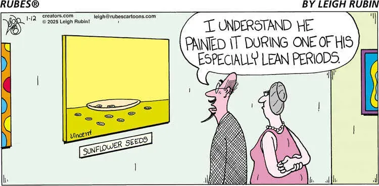 Rubes® for Jan 12, 2025