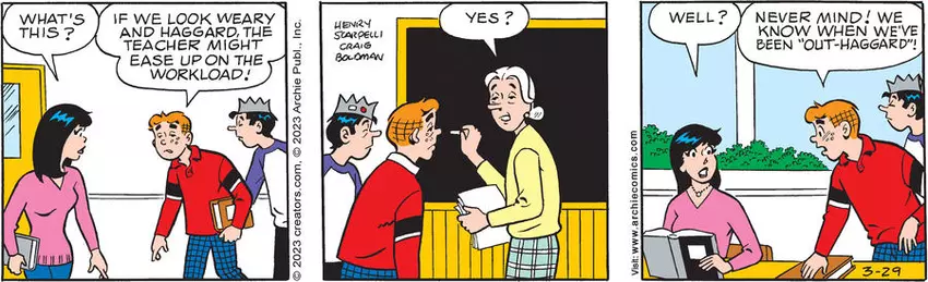 Archie for Mar 29, 2023