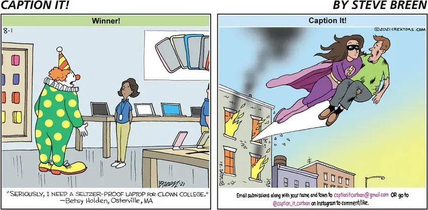 Caption It! for Aug 01, 2021