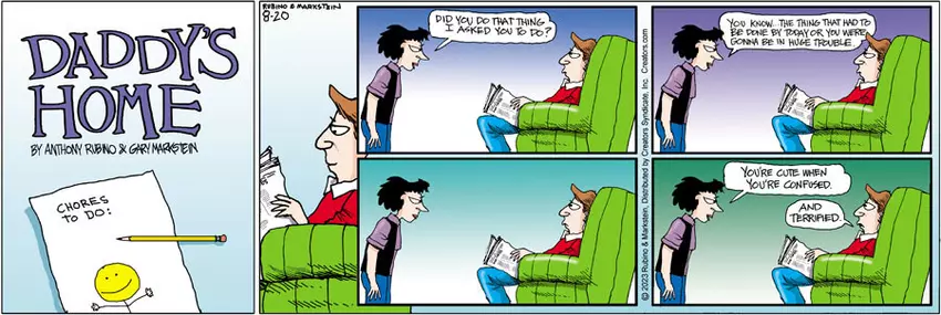 Daddy's Home for Aug 20, 2023