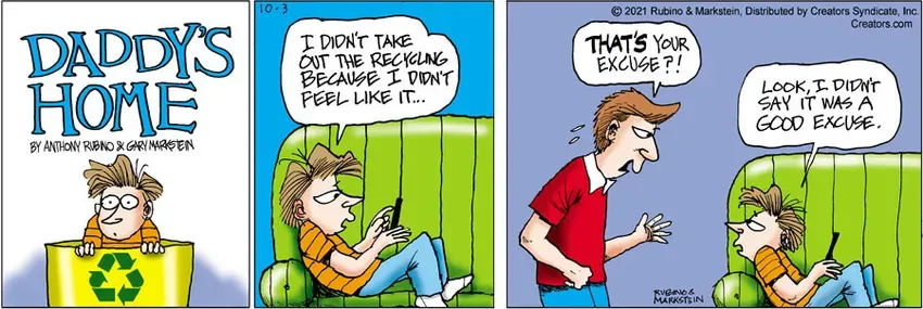 Daddy's Home for Oct 03, 2021