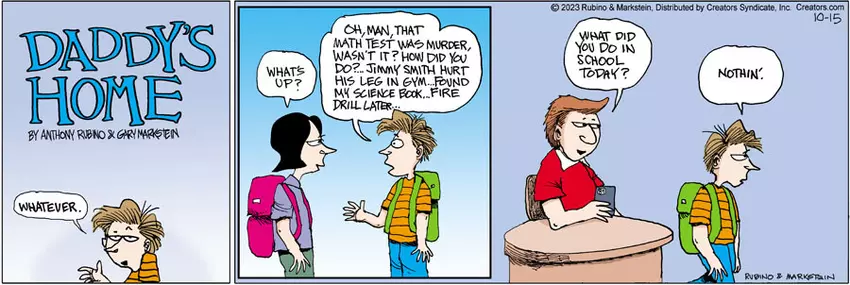 Daddy's Home for Oct 15, 2023