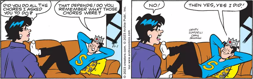 Archie for Nov 01, 2023