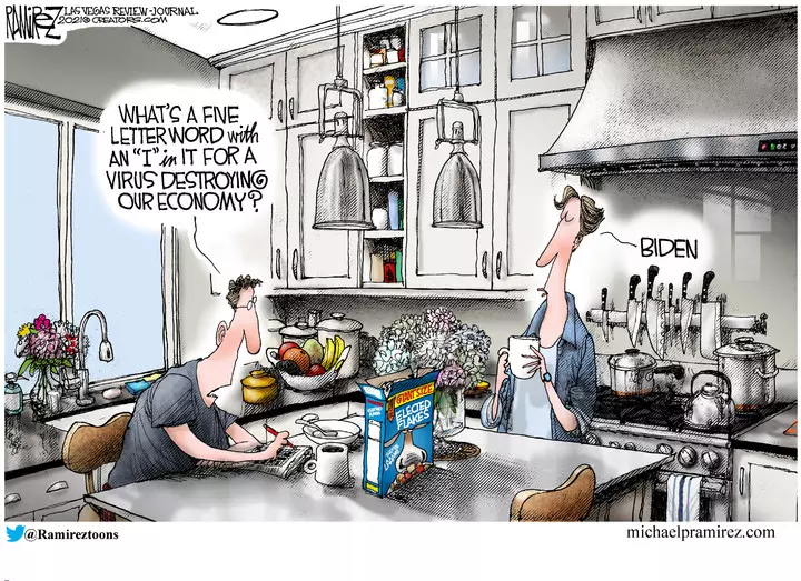 Michael Ramirez for Oct 17, 2021