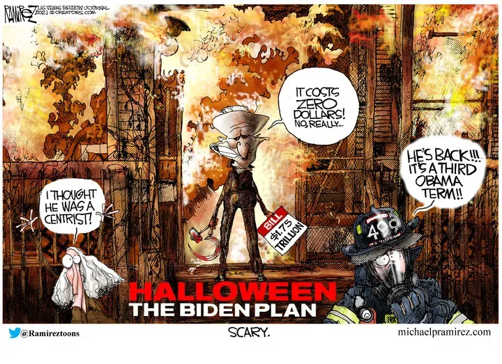Michael Ramirez for Oct 31, 2021