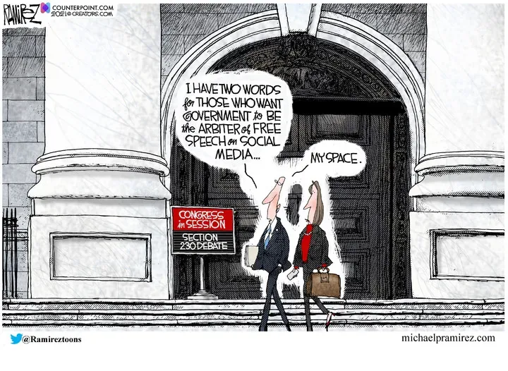 Michael Ramirez for Dec 13, 2021