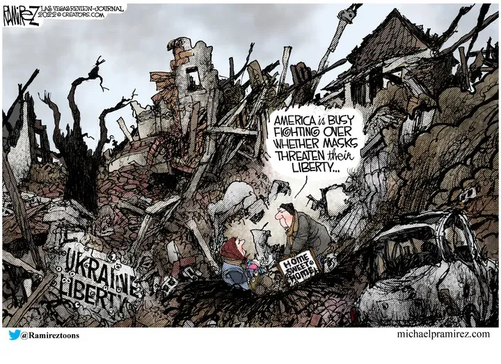 Michael Ramirez for Apr 19, 2022