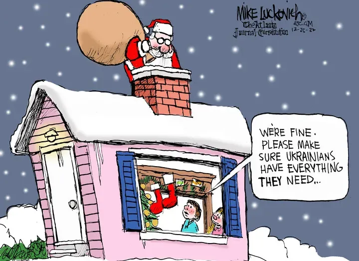 Mike Luckovich for Dec 25, 2022
