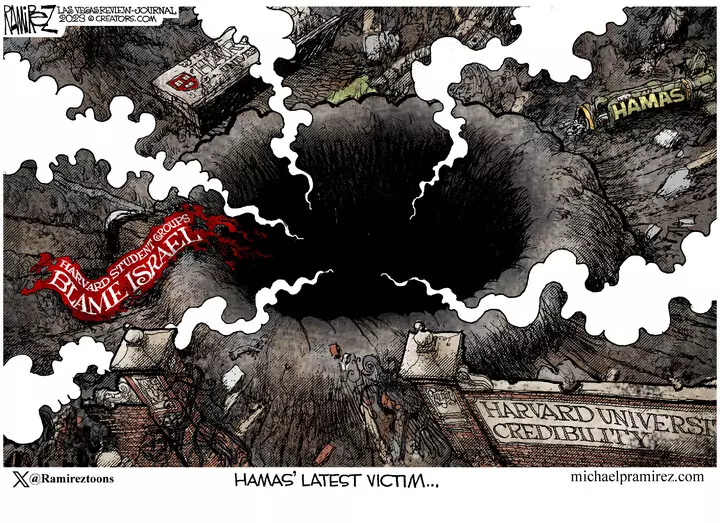Michael Ramirez for Oct 15, 2023