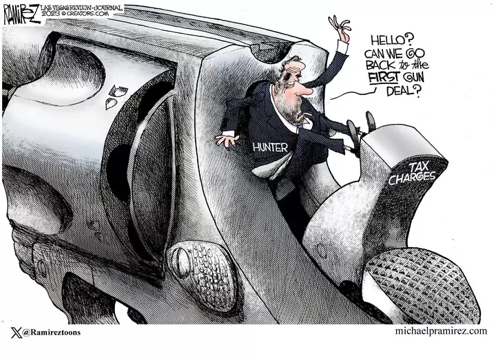 Michael Ramirez for Dec 10, 2023