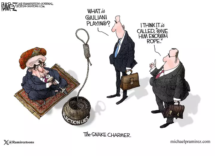 Michael Ramirez for Dec 14, 2023