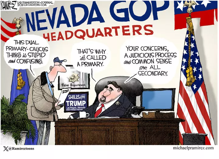 Michael Ramirez for Feb 08, 2024