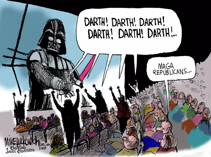 Mike Luckovich for Feb 18, 2024