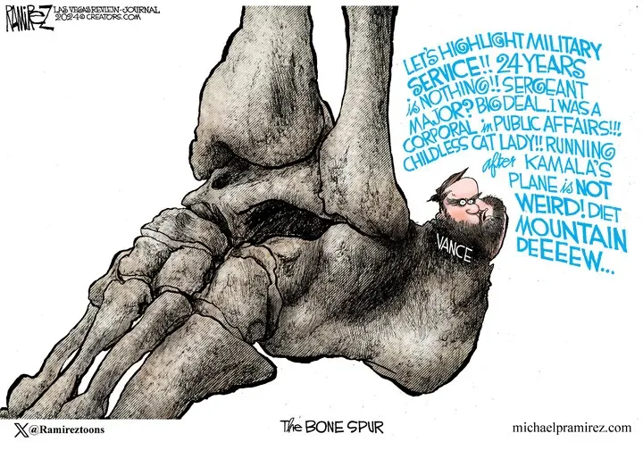 Michael Ramirez for Aug 12, 2024