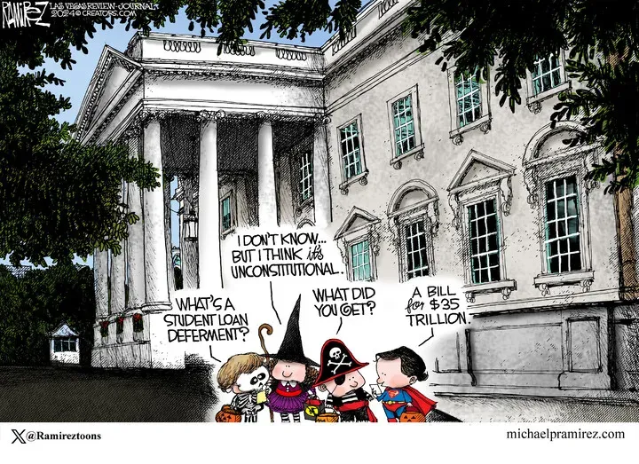 Michael Ramirez for Oct 31, 2024